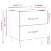 VidaXL Bedside Tables 2pcs Concrete Grey 40x35x47.5cm Engineered Wood 827269