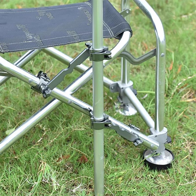 Aluminum Fishing Chair Umbrella Bracket Adjustable Fishing Chair Umbrella Holder Clamp Fishing Chair Clamp Bracket