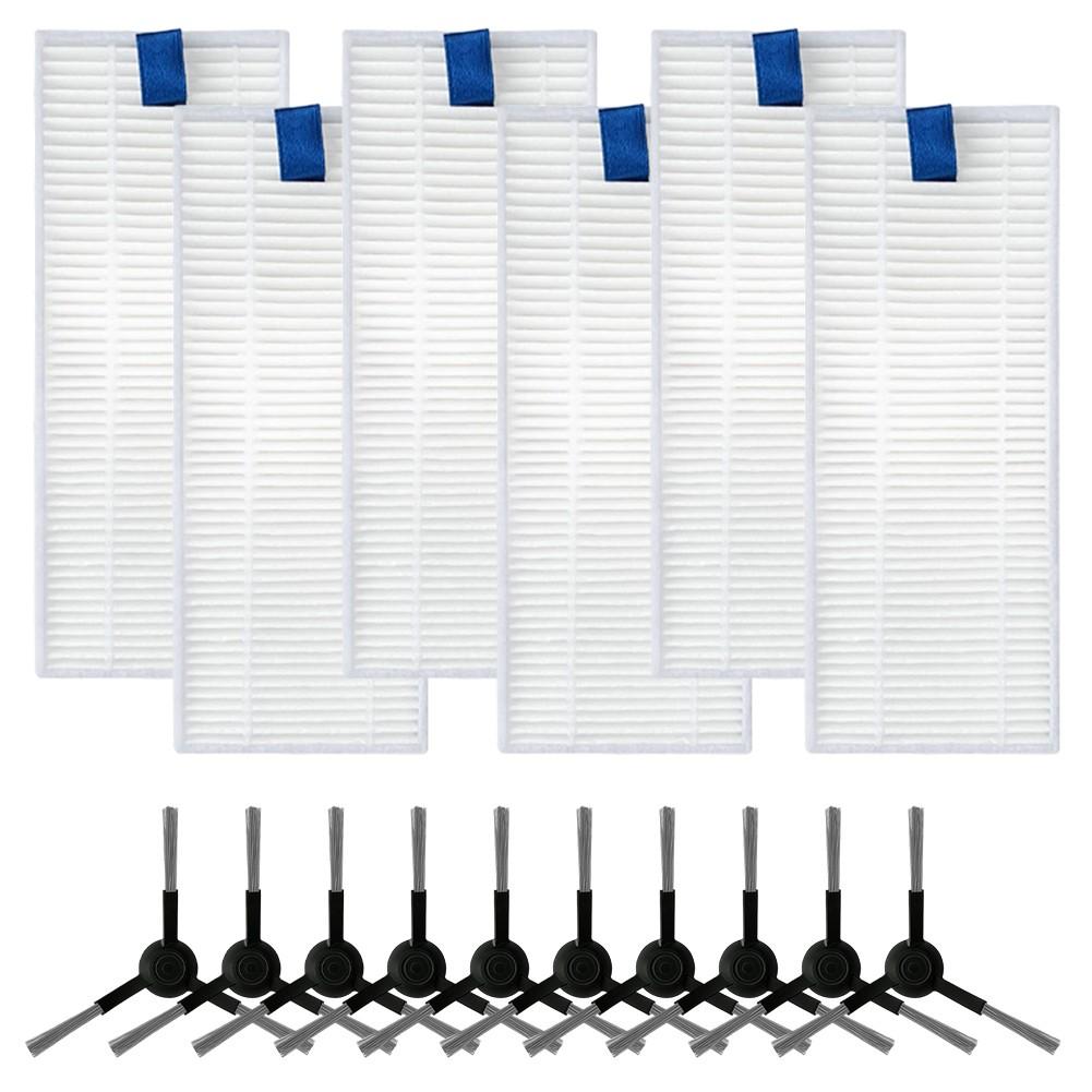 Compact Design Side Brushes Filters Direct Replacement Easy Installation
