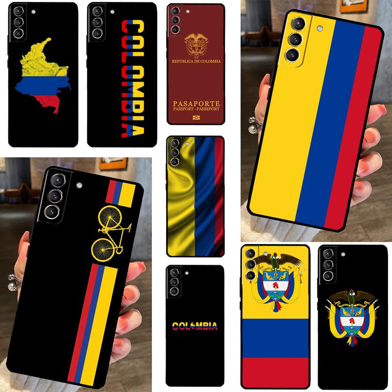 Colombia Flag Case For Samsung Galaxy S23 S22 Ultra Plus S8 S9 S10 Plus Note 10 20 S21 FE S20 FE Cover