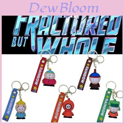 South Park Cartoon Keychain Pvc Pendant Bag Car Key Chain Creative Cute Character Accessory