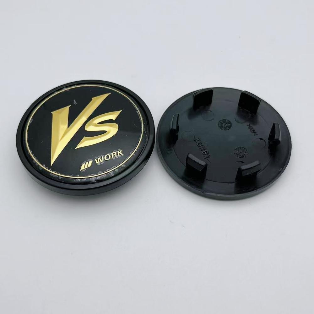 4pcs JDM 62mm VS W Work Logo Emblem Car Wheel Center Caps Wheel Hub Caps Auto Rim Dust Cover Car Accessories for Land Rover