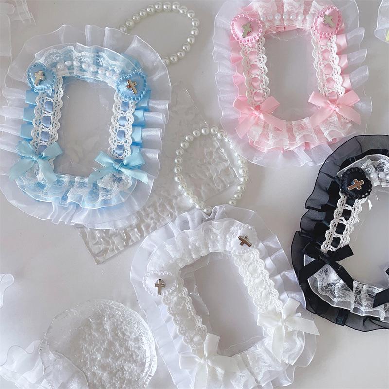 Lace Bow Ballet Style Cute Card Holder Ita Bag Set, Small 3-Inch.