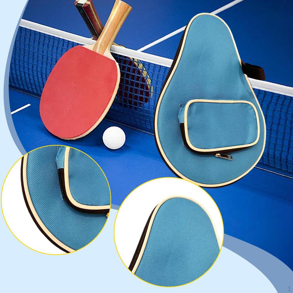 Pingpong Paddle Case Bag Carrier Multifunctional Gourd Shape Protector Pouch Table Tennis Racket
