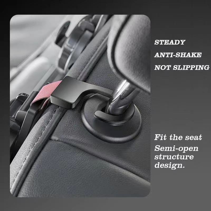Car Seat Headrest Hook Car Multifunctional Water Cup Holder Auto Back Seat Organizer Hanger Handbag Car Interior Accessories