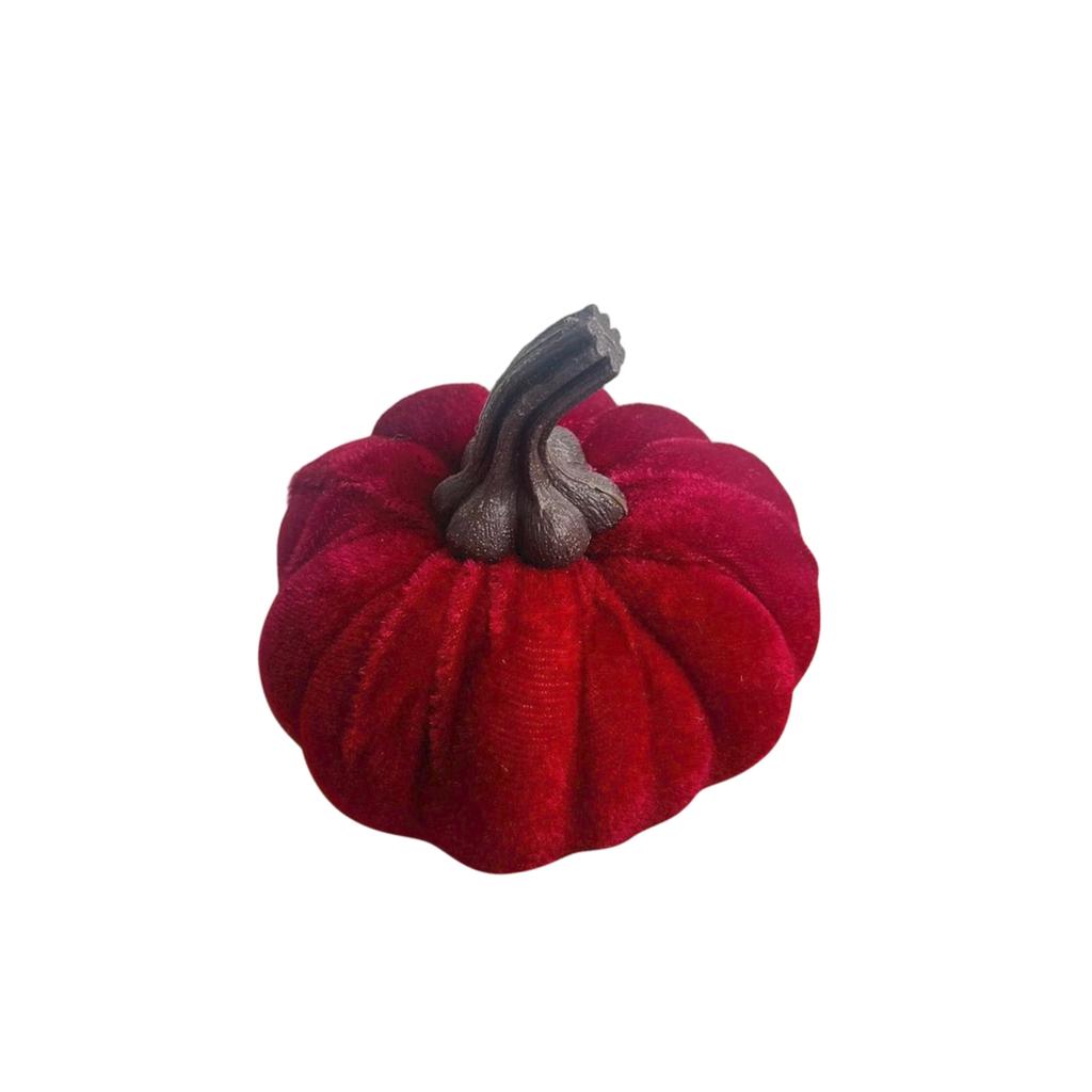 Artificial Pumpkin Decoration Plush Pumpkin Figurine Halloween Tabletop Ornament Home Party Display Accessory Seasonal Decor