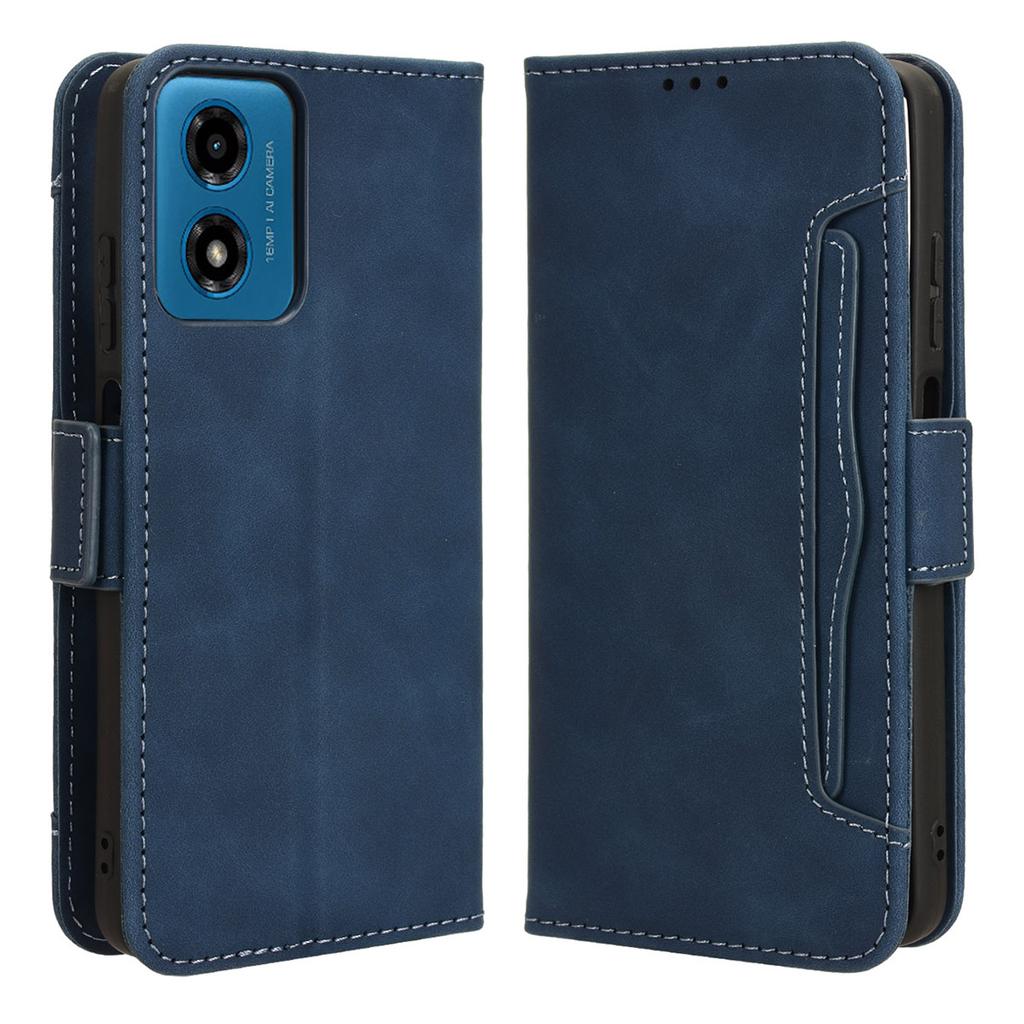 Für Motorola Moto G24 Power/E14 4G/G04 4G/G24 4G/G04s 4G Magnetische Hülle Leder Kartenfächer Handyhülle