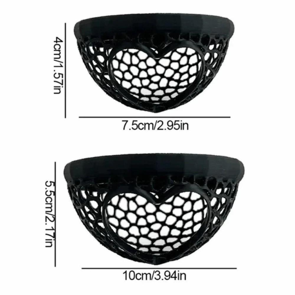 3-in-1 Aquarium Floating Cave 3D Printing Heart-shaped Hammock Feeding Ring & Resting Spot Safe Decorative Betta Cave