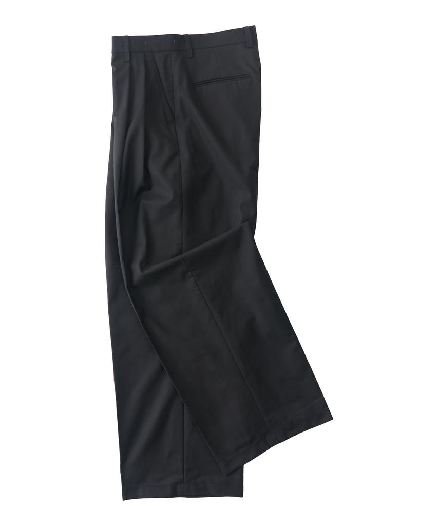 ANALOG MOOD Easy Tr Balloon Pintuck Slacks (Black)
