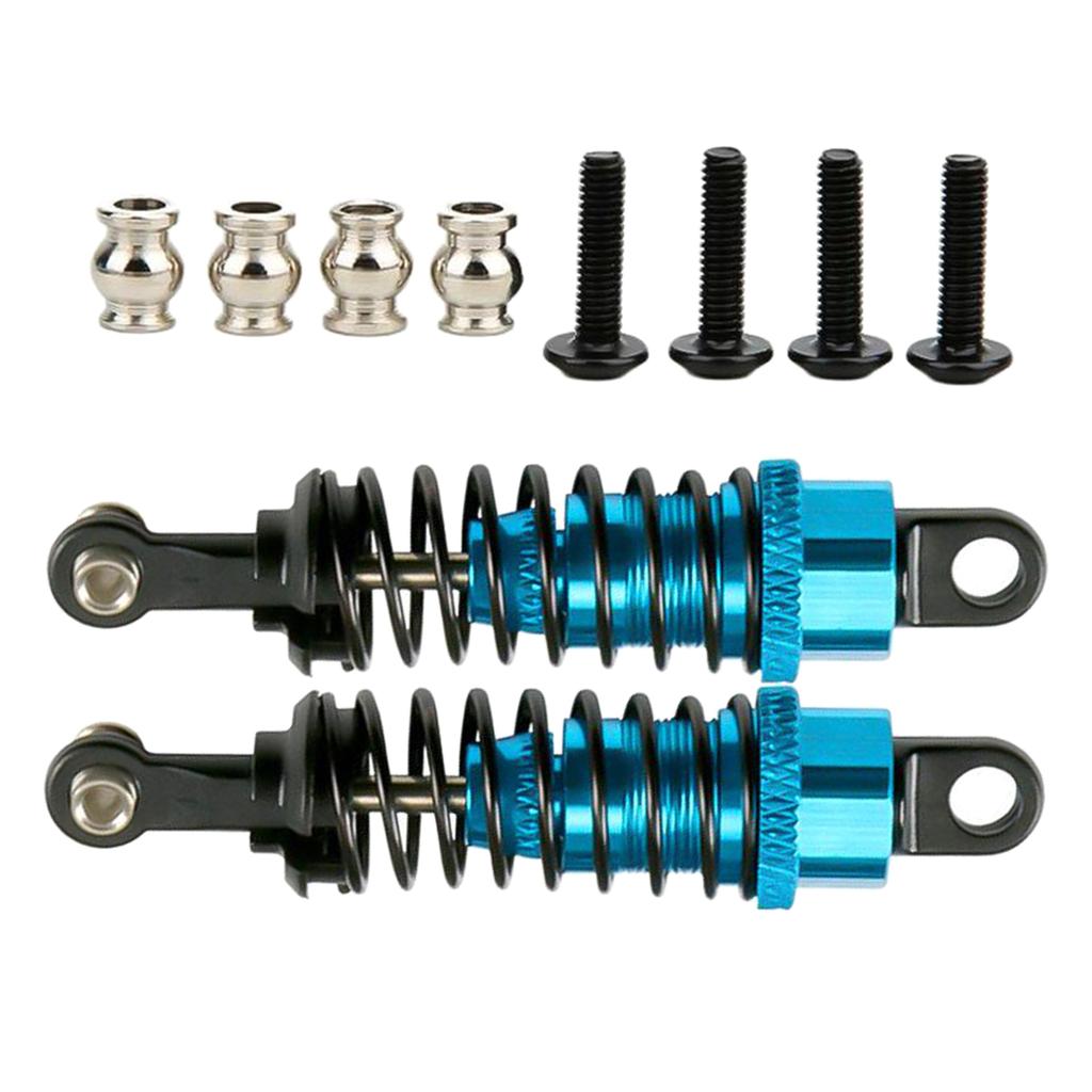 Amortisseurs (shocks) Pour Wltoys A949, A959, A969, K929 Et Modèles - 2 Pièces - Bleu Métallique - 6,2 Cm