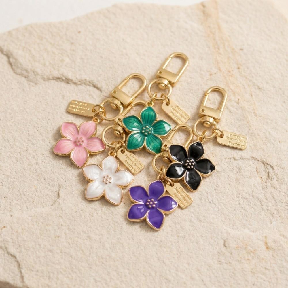 Cute Flower Pendant Ornaments Bag Hanging Funny Cherry Blossom Keychain Backpack Accessory