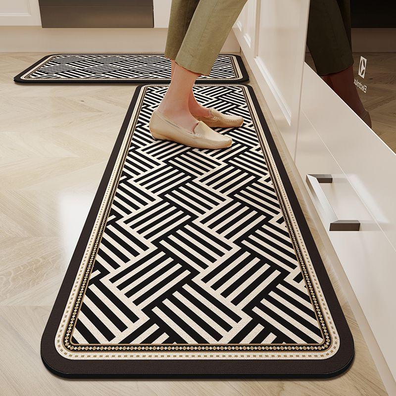 1/2PC Wabi-Sabi Kitchen Floor Mat Non-Slip And Oil Resistant Carpet Diatomaceous Mud Absorbent Foot Mat Home Decoration