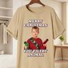 Home Alone Movie Cotton Unisexs TShirt Funny Kevin McCallister  Gang Facepalm Print Tees Christmas Short Sleeve Casual Shirts