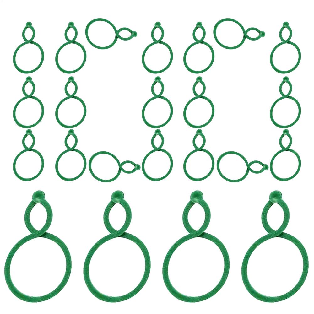 

100pcs Plant Support Clips Sturdy Adjustable Tomato Vine Holders Fit Garden Stakes Cages Efficient Growth For Home Gardeners