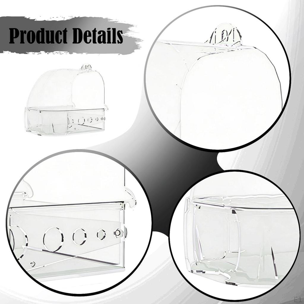 Bird Bath Box Bathtub Food Feeder Holder Tray Versatile Birdcage Accessory Cleaning Pet Supplies