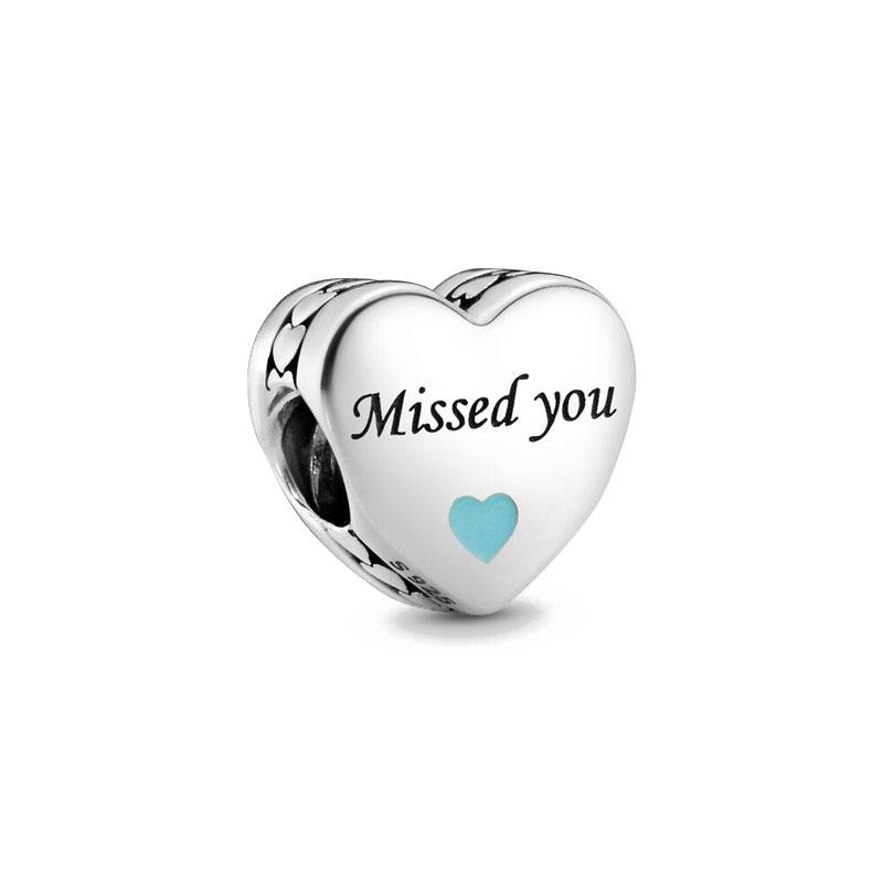 New Copper Charms Heart Love You Forever Mum Auntie Beads Fit Original Bracelet Diy Gift Women