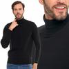 Men's Sweater Elegant Classic Turtleneck Fashionable Long Sleeve MORAJ S Black