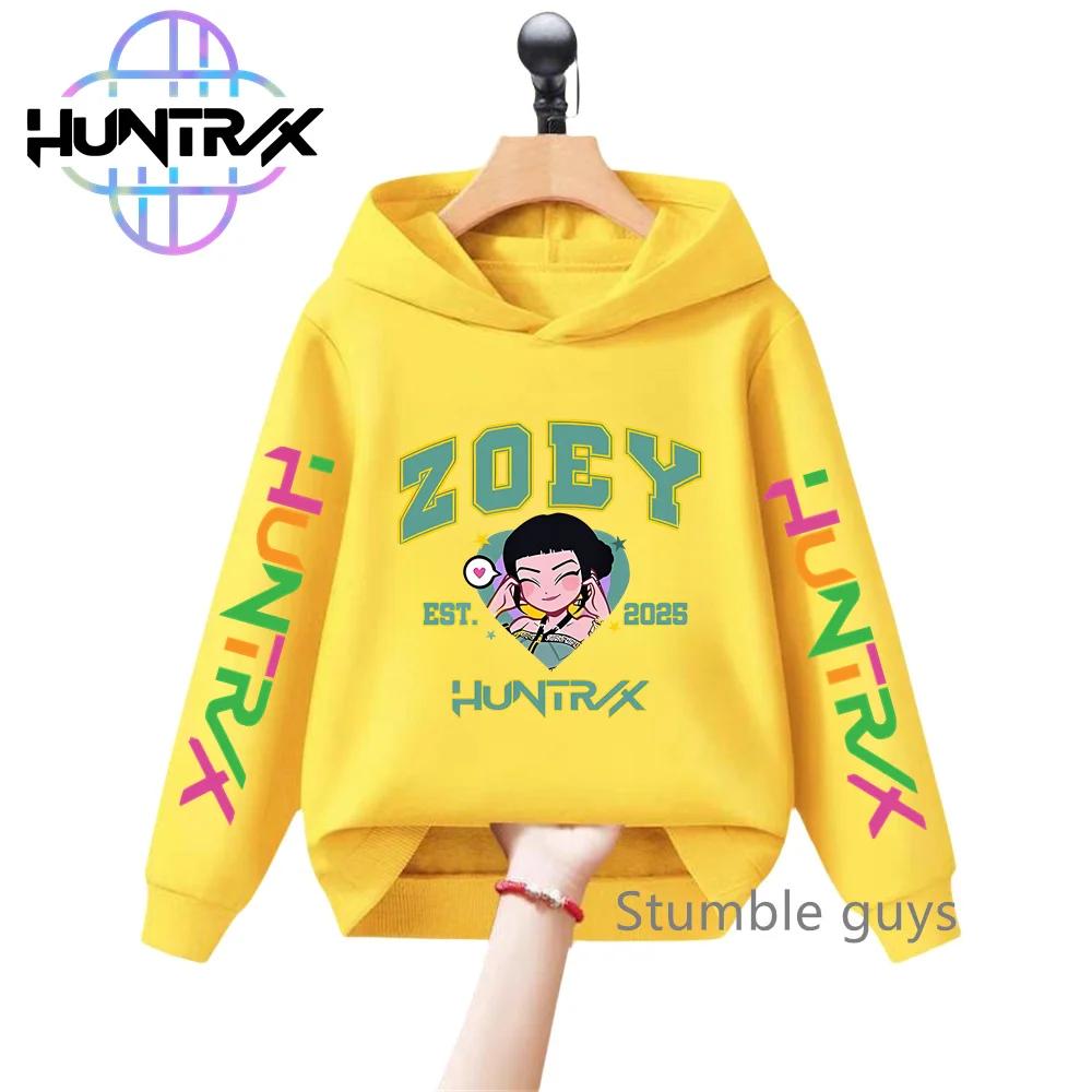 Kids KPop Demon Hunters Autumn Boys Girls Hoodie Long Sleeve Sweatshirt Sportswear Anime Clothes Stylish