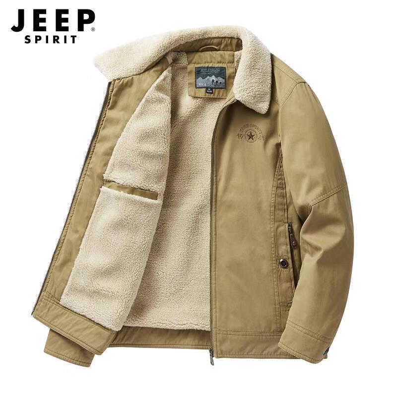 

Мужская утолщенная ретро свободная хлопковая куртка JEEP SPIRIT 3XL