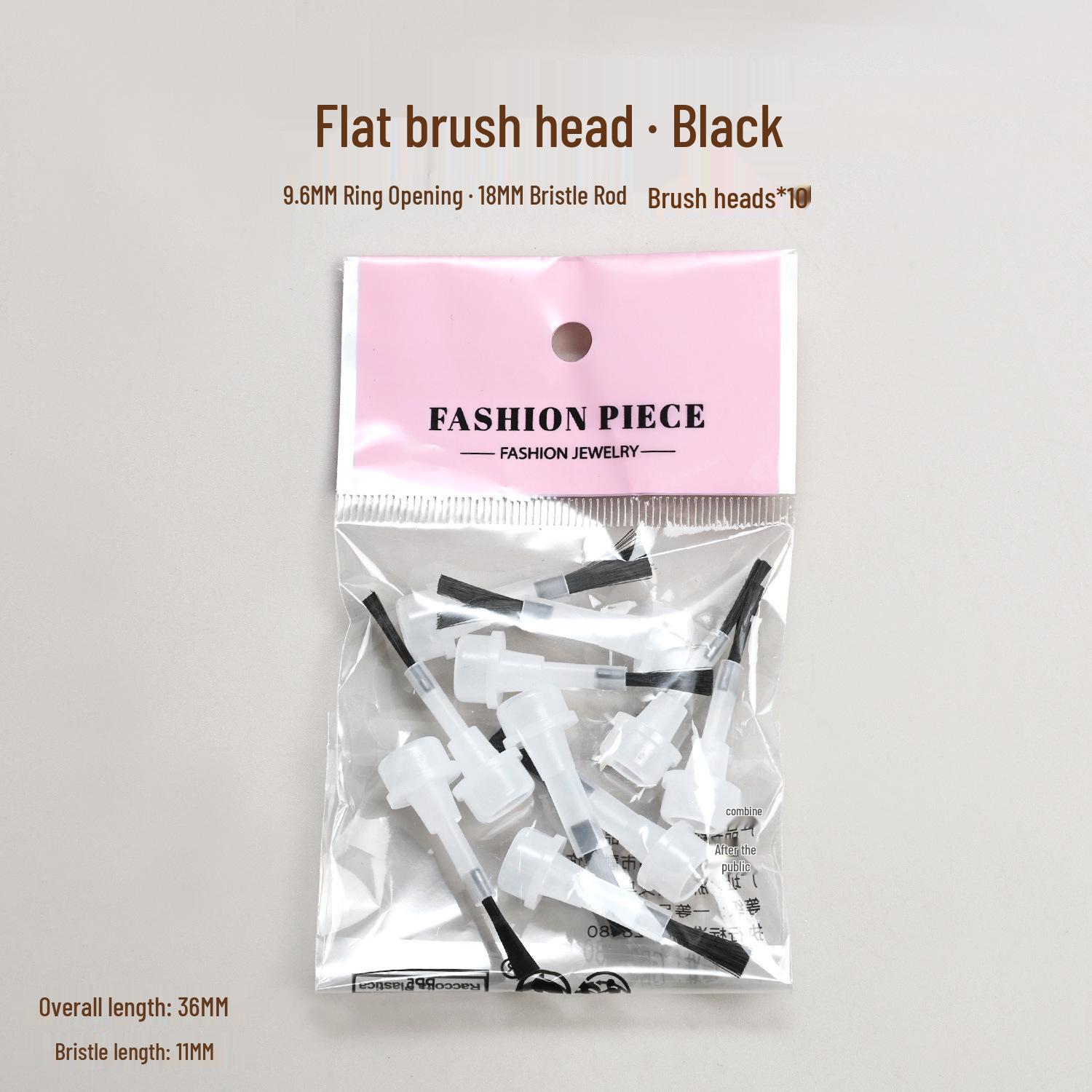 Double-Ended Wooden Handle Gel Nail Brush Set with Detachable Head