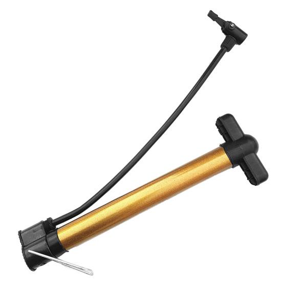 

Портативный ручной насос высокого давления для горного велосипеда, велосипеда, баскетбола золотистый