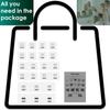 14 Pack Shower Caddy Adhesive Replacement, Strong Adhesive Shower Shelf and Hooks, No Drilling Adhesive for Shower Organizer, Soap Holder, Sponge