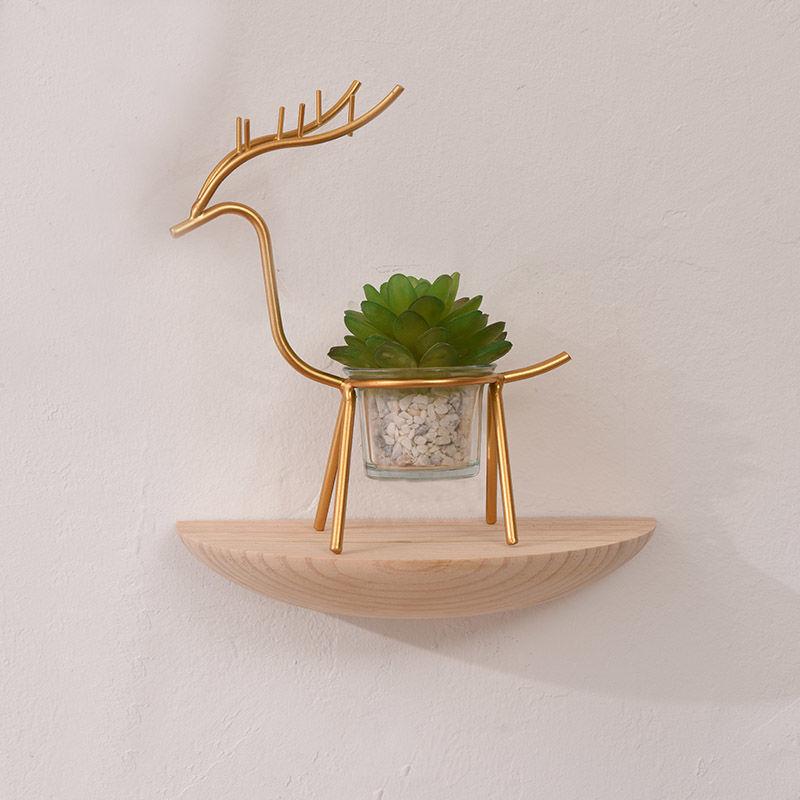 Modern Solid Wood Wall Shelf Frame Accessories Home Livingroom Porch Wall Storage Rack Wall Stand Decoration Wall Holder Crafts