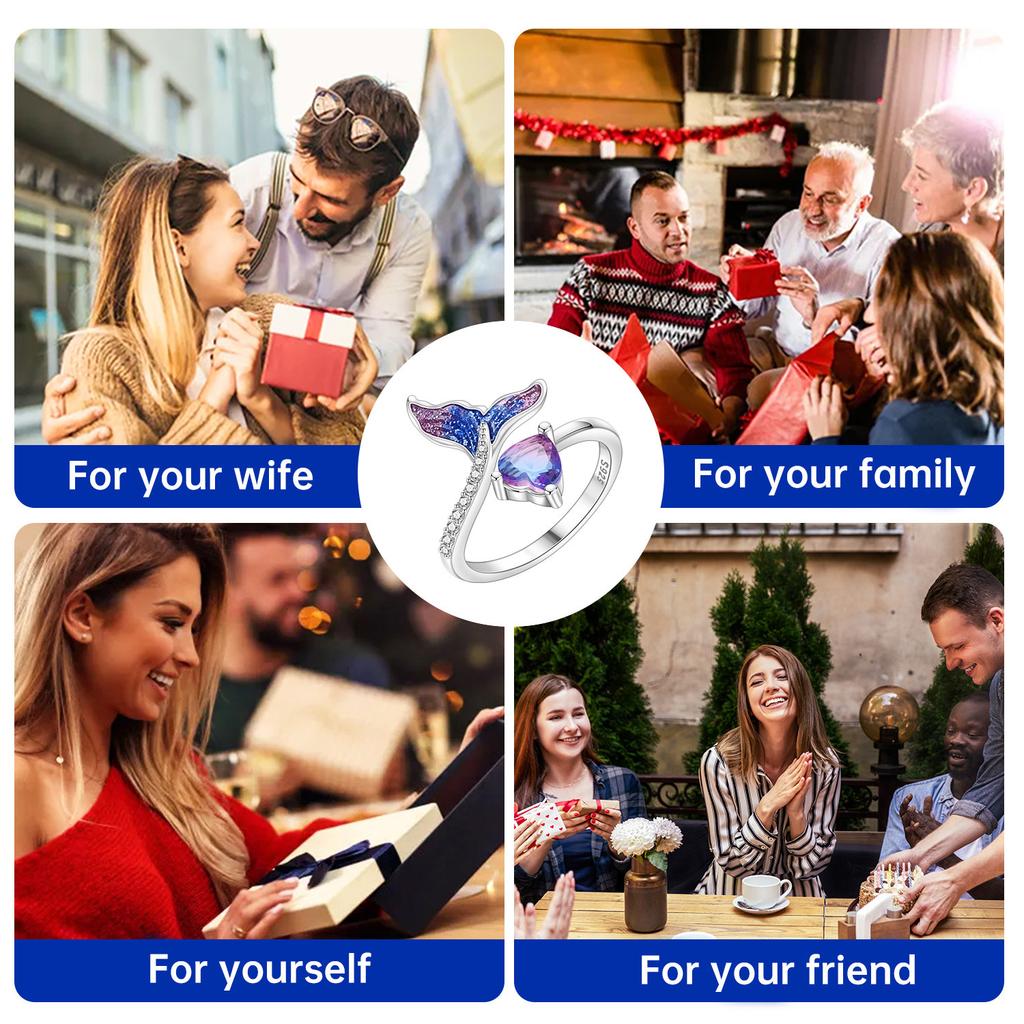 Orstarry S925 Silver Love Opening Ring For Women Original Finger Ring Jewelry Party Fine Trendy Gifts