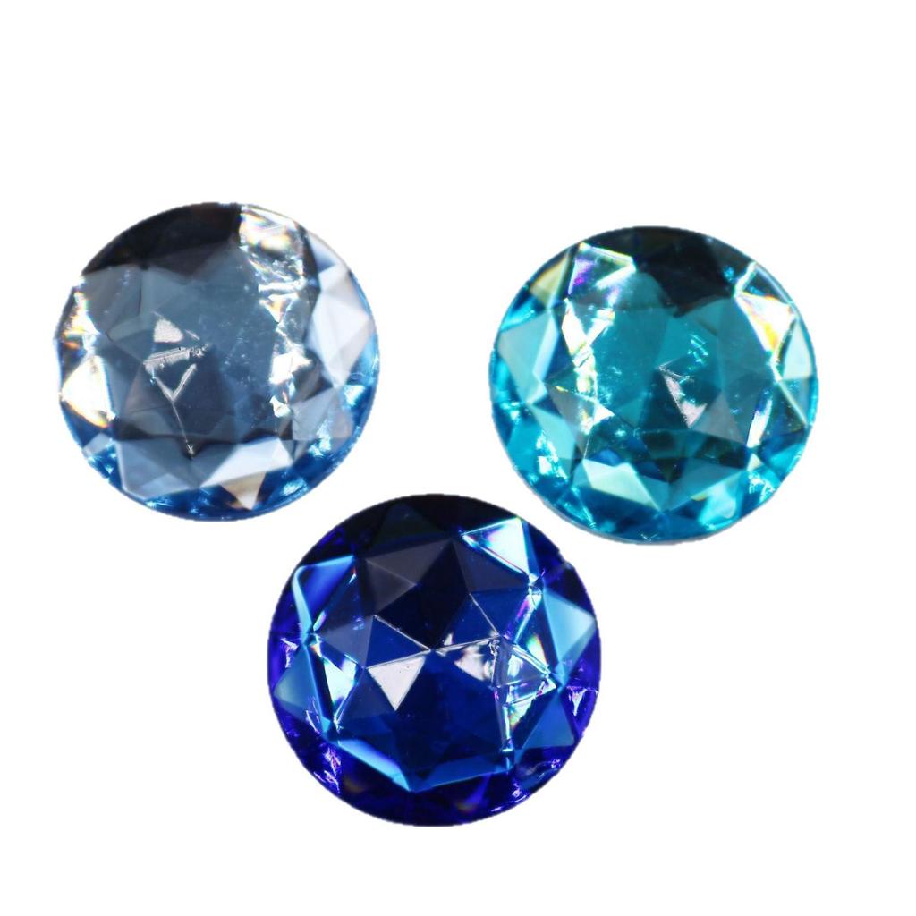 Acryl Versilberte Runde Strasssteine Aufkleber für DIY Schmuck & Beauty Accessoires