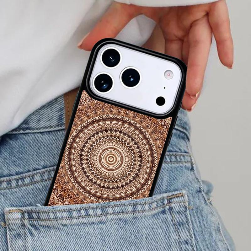Indian Mandala Pattern Phone Case for iPhone 16e 15 14 13 12 17 Pro Max Plus Air 17pro Cover Coque