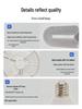 Crystal Style Dimmable LED Fan Light with Remote Control, E27 Screw Base for Home, Bedroom, and Dormitory.