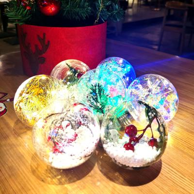 Christmas Ornament LED Light Balls Soft Ambient Glow Shatterproof PVC Holiday Lights Festive Lighted Bauble