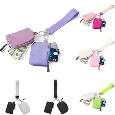 2024 LULU Macaron Color Key Case: Fresh Sweet Mother-and-Child Coin Purse for Girls