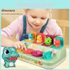 Dinosaurier-Puzzle-Spielzeug mit Pop-up-Knopf für Kinder und Kleinkinder
