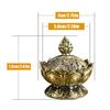 Lotus Cone-shaped Incense Burner Alloy Incense Stick Burner Stand Aromatherapy Base Air Purification Statue For Meditation Yoga