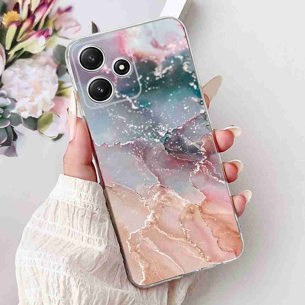 For Xiaomi Redmi Note 12R 5G Case Summer Little Daisy Lemon Soft Silicone TPU Cases For Redmi Note12R NOTE12R 23076RA4BC Shell