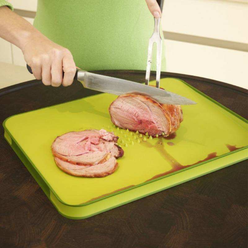 Plastic Doublesided Colorful Cutting Board With Nonslip Surface For Kitchen Storage And Food Prep