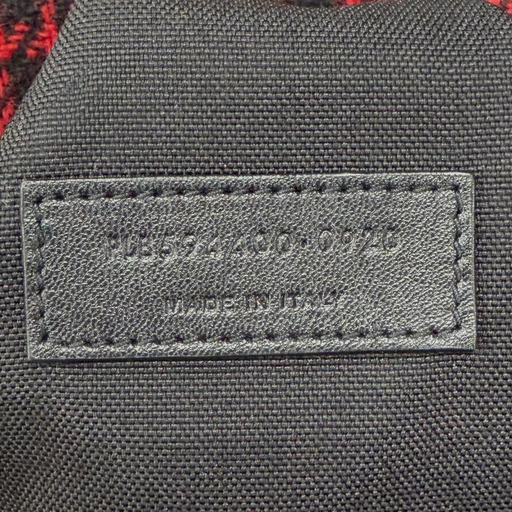 Excellent SAINT LAURENT PARIS Boston bag Red wool Women 594400 Used