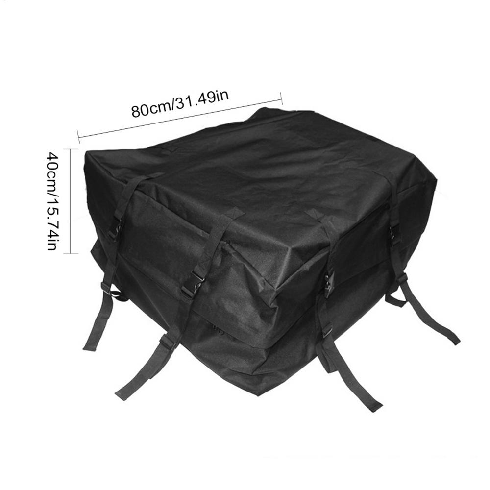 120x51x51cm Wodoodporna Torba Dachowa na Bagaż Samochodowy Wodoodporny Bagażnik Dachowy Czarny Przechowywanie Podróż Wodoodporny SUV Van Bezpieczeństwo