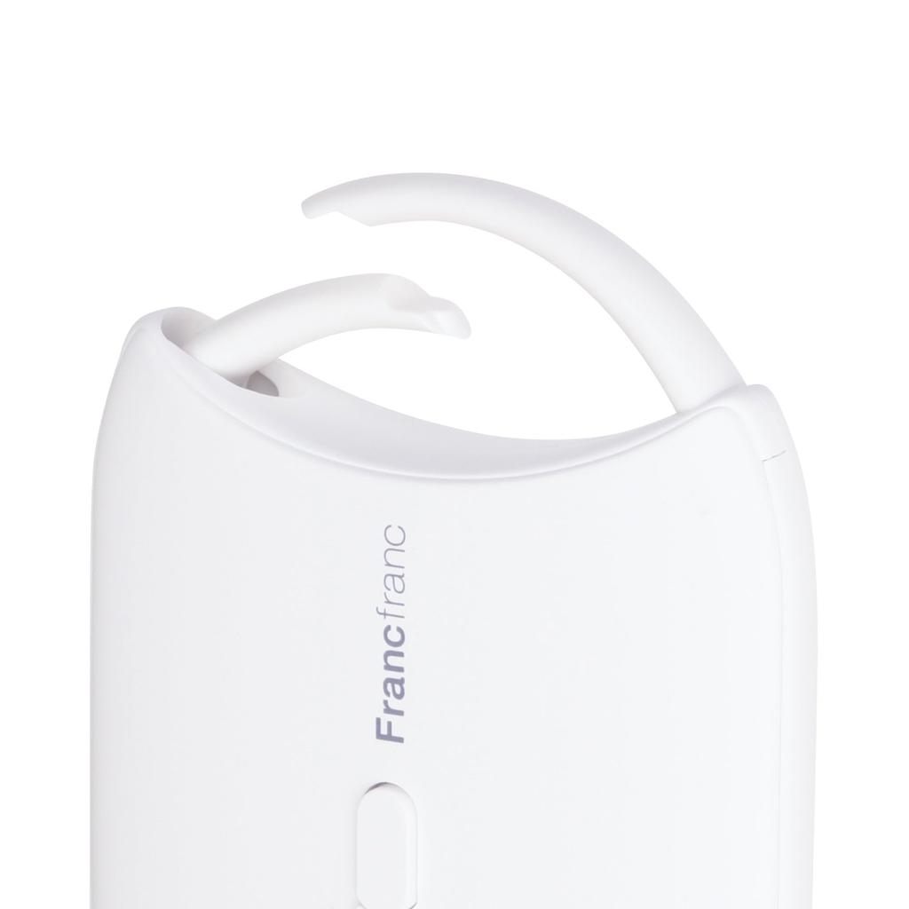 Francfranc Fre Carry Portable Fan with 3 Airflow USB and Compatible [2024 Model] Fan, White, Slim, Settings, Charging, Type-C