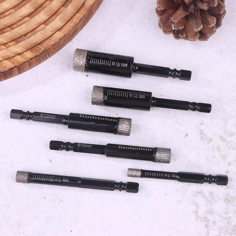 6-16Mm Hexagonal Shank Brazed Dry Ceramic Tile Drill Bit Granite Vitrified Tile Hole Opener Diamond Drill Bit Hole Saw