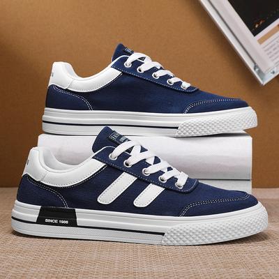 Men's Shoes 2025 Spring New Korean Version Versatile Breathable Men's Canvas Shoes Low-top Student Sports Flat Casual Shoes
