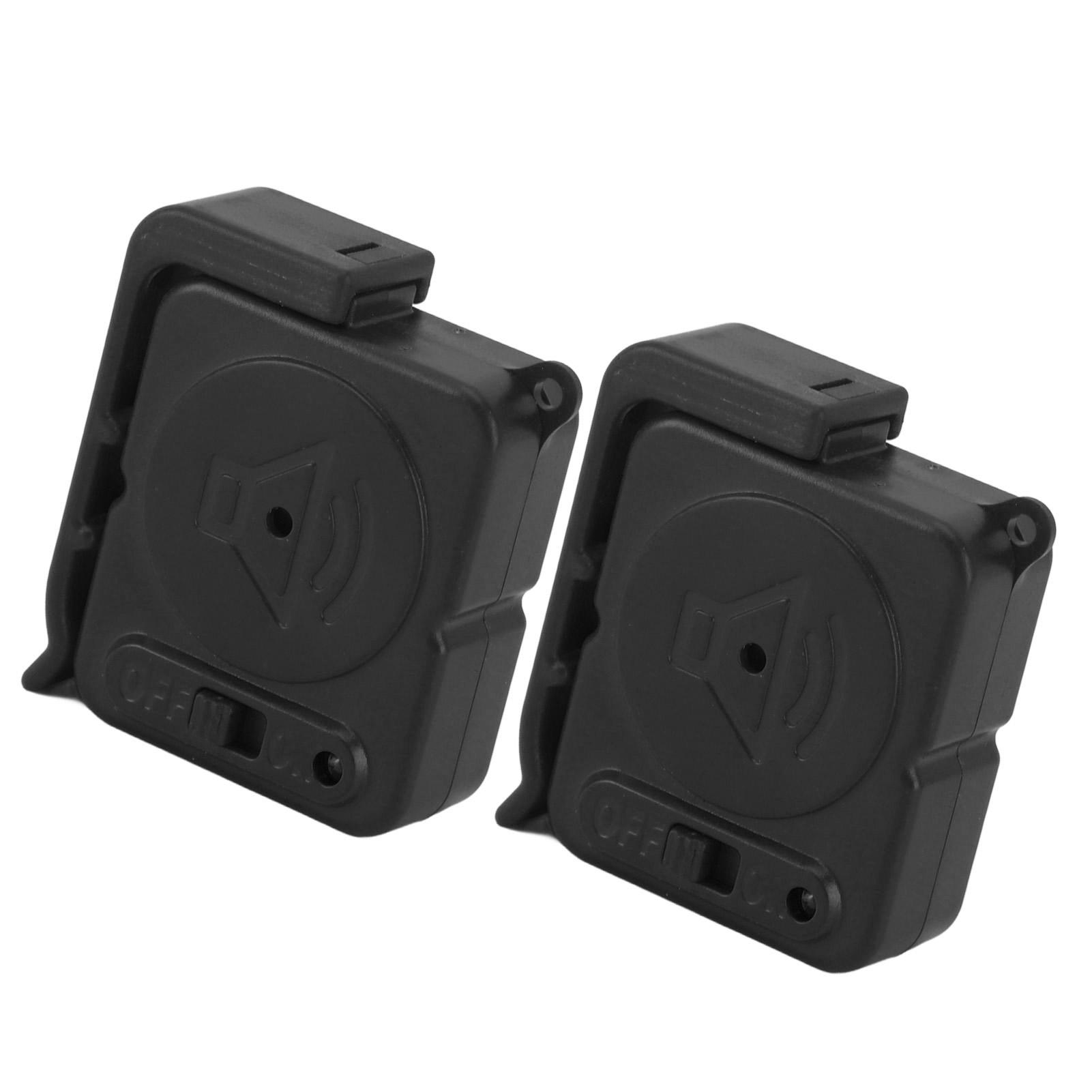2pcs Door Handle Alarm Anti Theft Vibration Triggered Portable Door Window Alarm for Travel Car Hotel