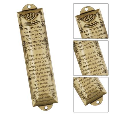 Tür-Mesusa, rostfrei, korrosionsbeständig, Metall, jüdische Mesusa-Plakette, Tür- und Fensterdekoration, Segensgeschenk
