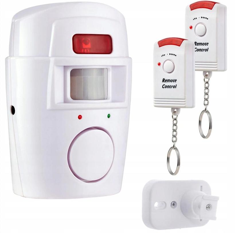 Hausalarm Lagerhaus mit Bewegungssensor + 2 Funkfernbedienungen