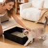 Tragbare faltbare Katzenklo-Box - Reisefreundlich, Einweg-Katzenklo für den Außen- und Innenbereich