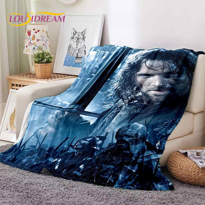 L-Lord of The Rings H-Hobbit Movie Soft Blankets,Keep Warm Throw Blanket Comfortable Blanket for Picnic Beds Sofa Home Bedroom