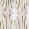 2pcs Curtain Straps a Pair of Cream Style Tied Tied Rope White Yarn Tied Belt Pearl Accessories Embellishment