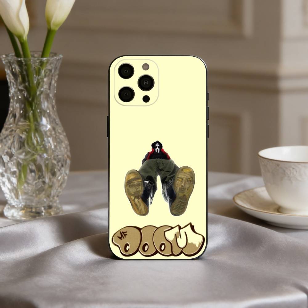 M-MF-DOOMs-RapperS  Phone Case For iPhone 17,16,15,14,13,12,11 Plus,Pro Max,XS,Soft Silicone Black Cover