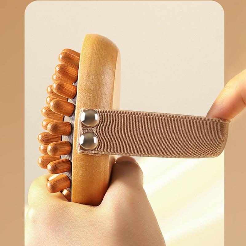 Body Anti Cellulite Cushion Meridian Brush Multi-Functional Wooden Spa Air Cushion Massage Hair Comb Scalp Body Massage Brush